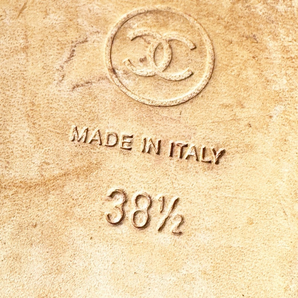 CHANEL Tweed Black and White Flats size 38.5 - Picture 6 of 8